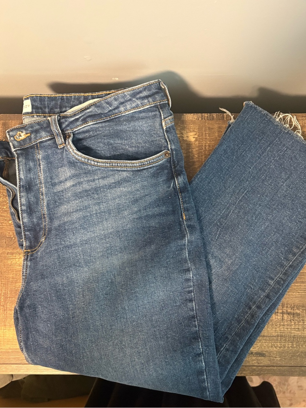 Zara Raw Hem Jeans